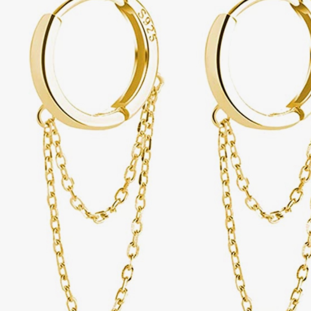 Earrings Tassel For Women Teen Girls Minimalist Hoop Drop Earrings Chain 45$